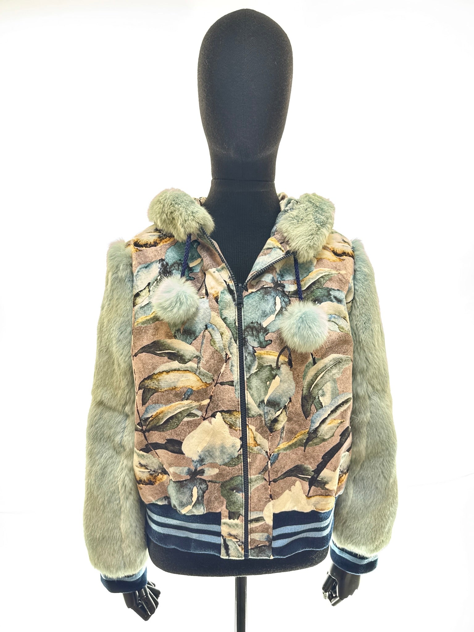 Light blue / Citrus Coney Sarden Velvet Laurel Blue Track - Hoody