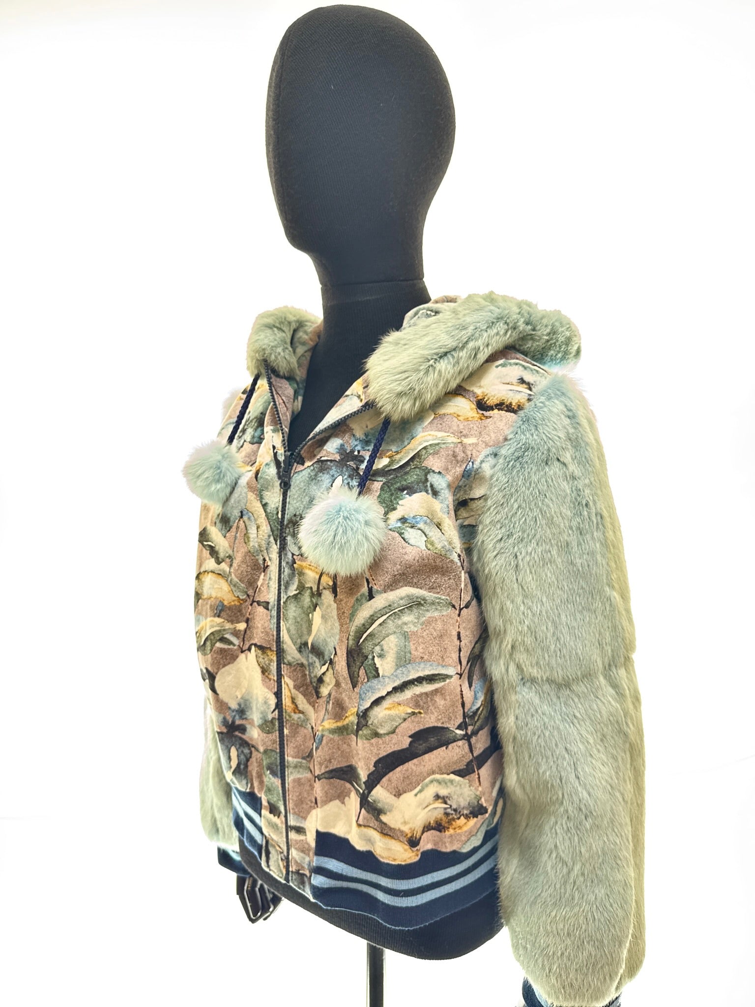 Light blue / Citrus Coney Sarden Velvet Laurel Blue Track - Hoody