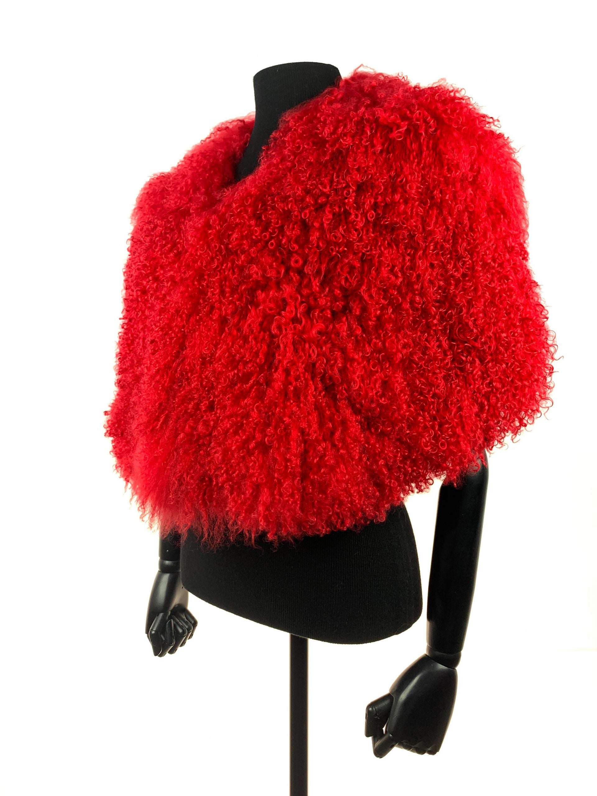 Scarlett Red tibetan lamb - gail