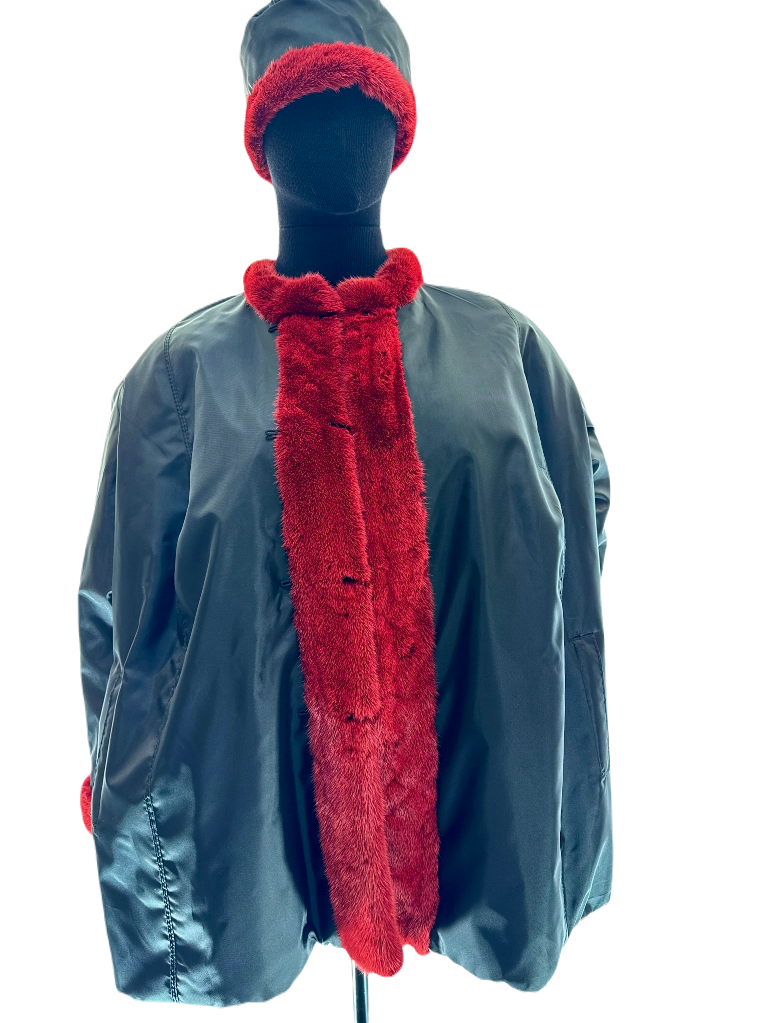 Reo Vellex fully reversible waterproof jacket with matching hat