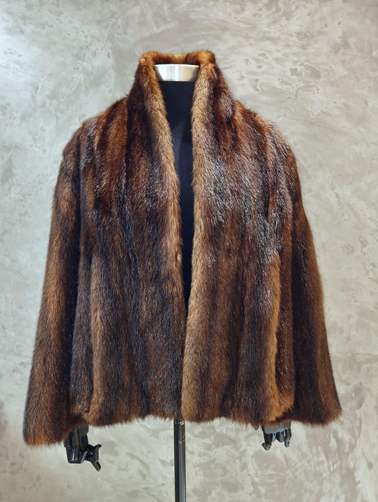 # 14204.1 Dark Brown Striped Marmot Jacket