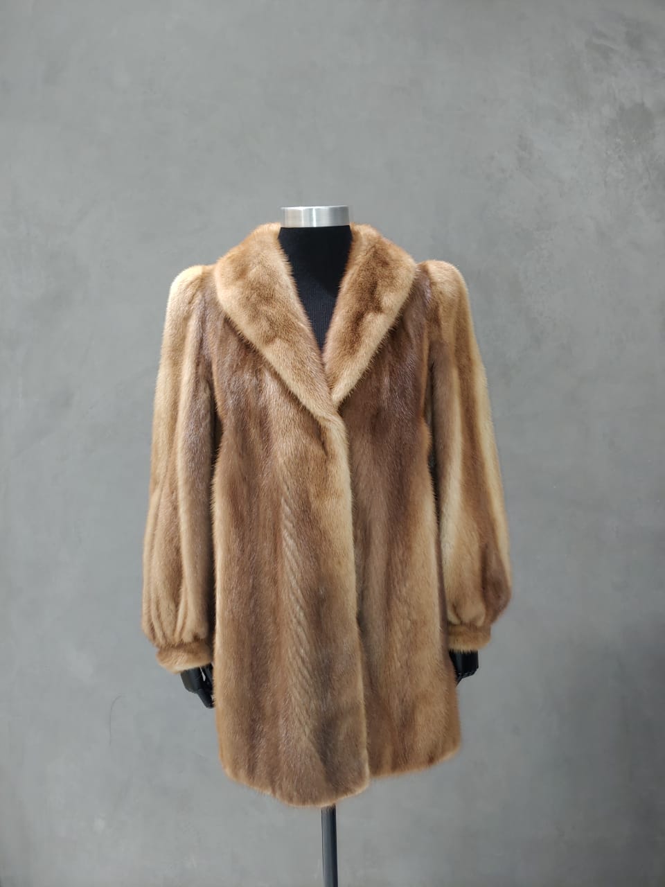 #13402 Pastel Mink Car Coat
