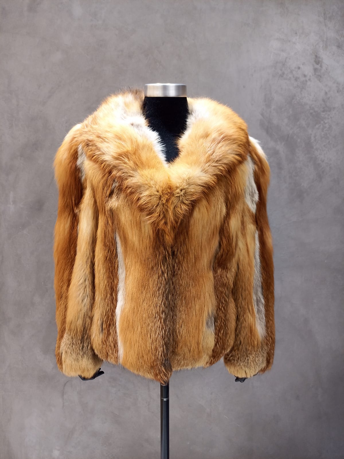 #13465.1 Cherry Blossom Canadian Red Fox Jacket