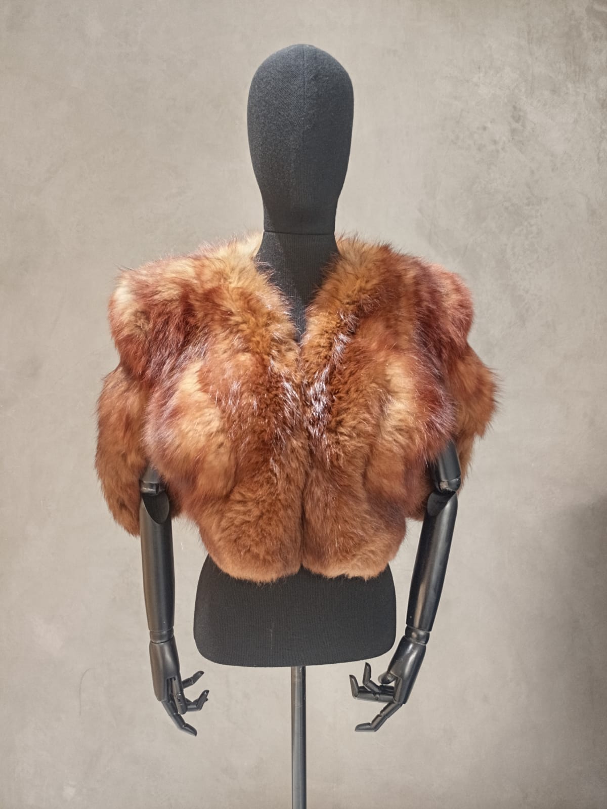 #13328.1 Tan Dyed Tundra Fox Cape