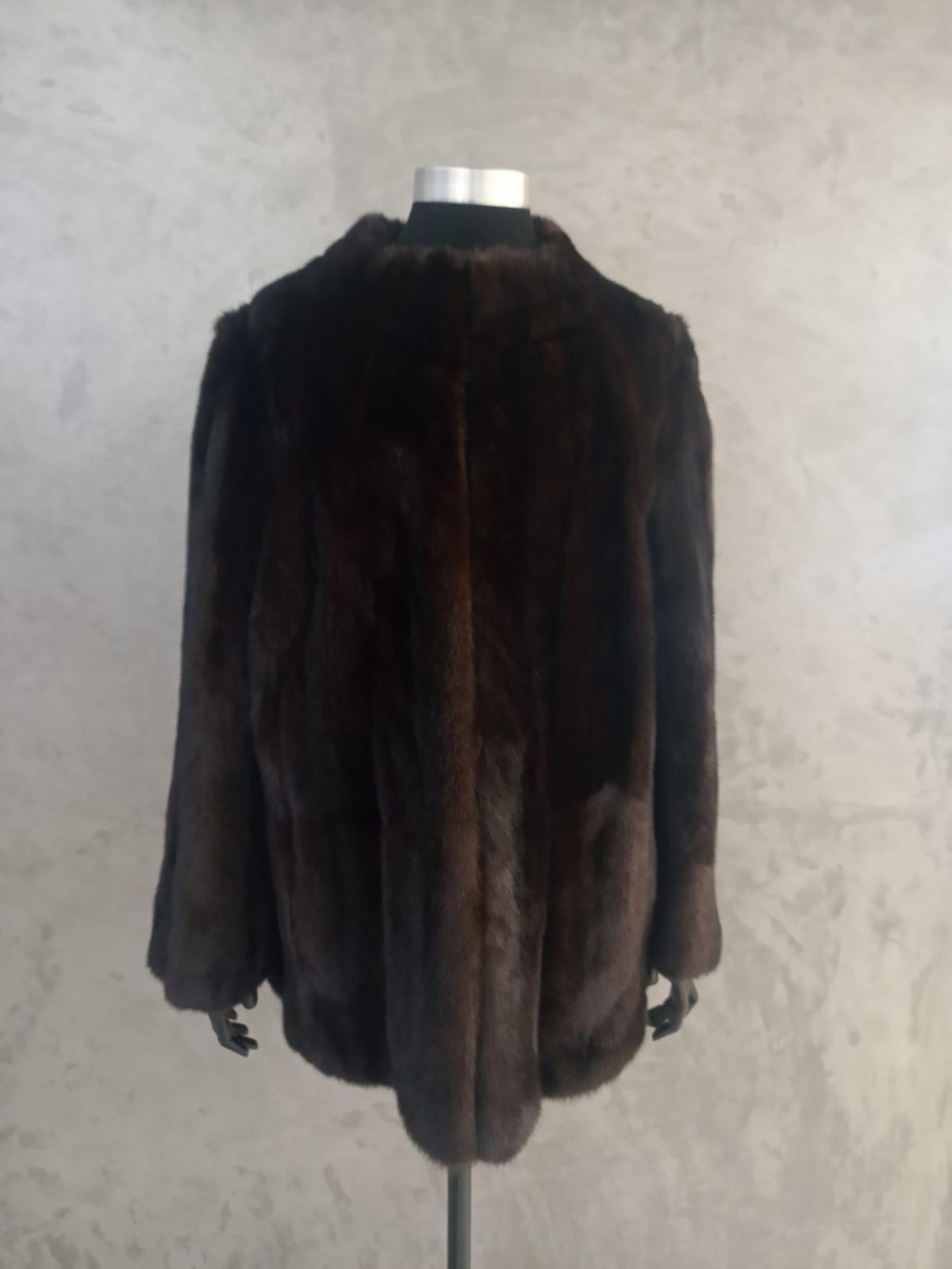 #13720 Dark Ranch Mink Jacket.