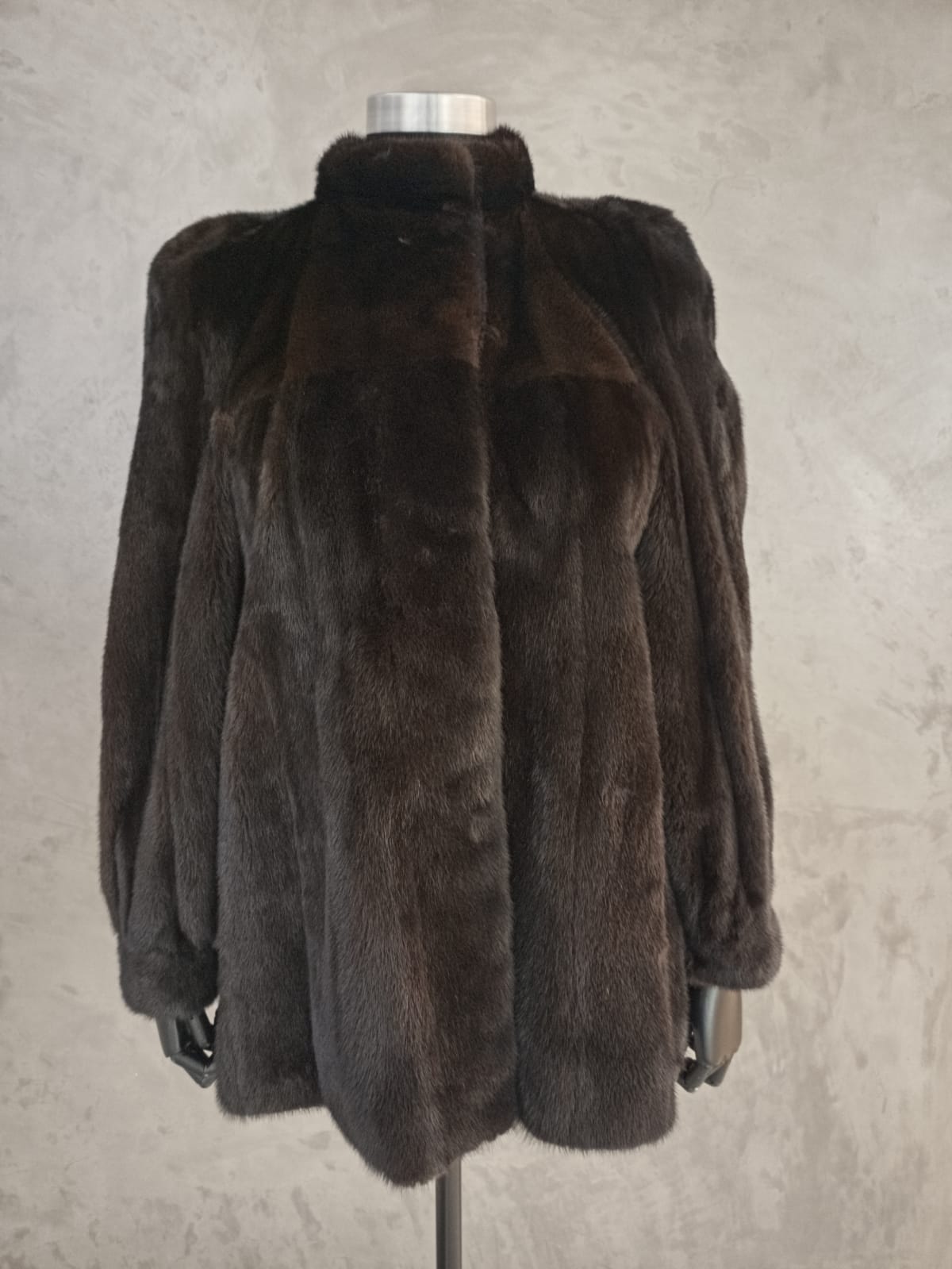 #13832 Dark Ranch Mink Jacket