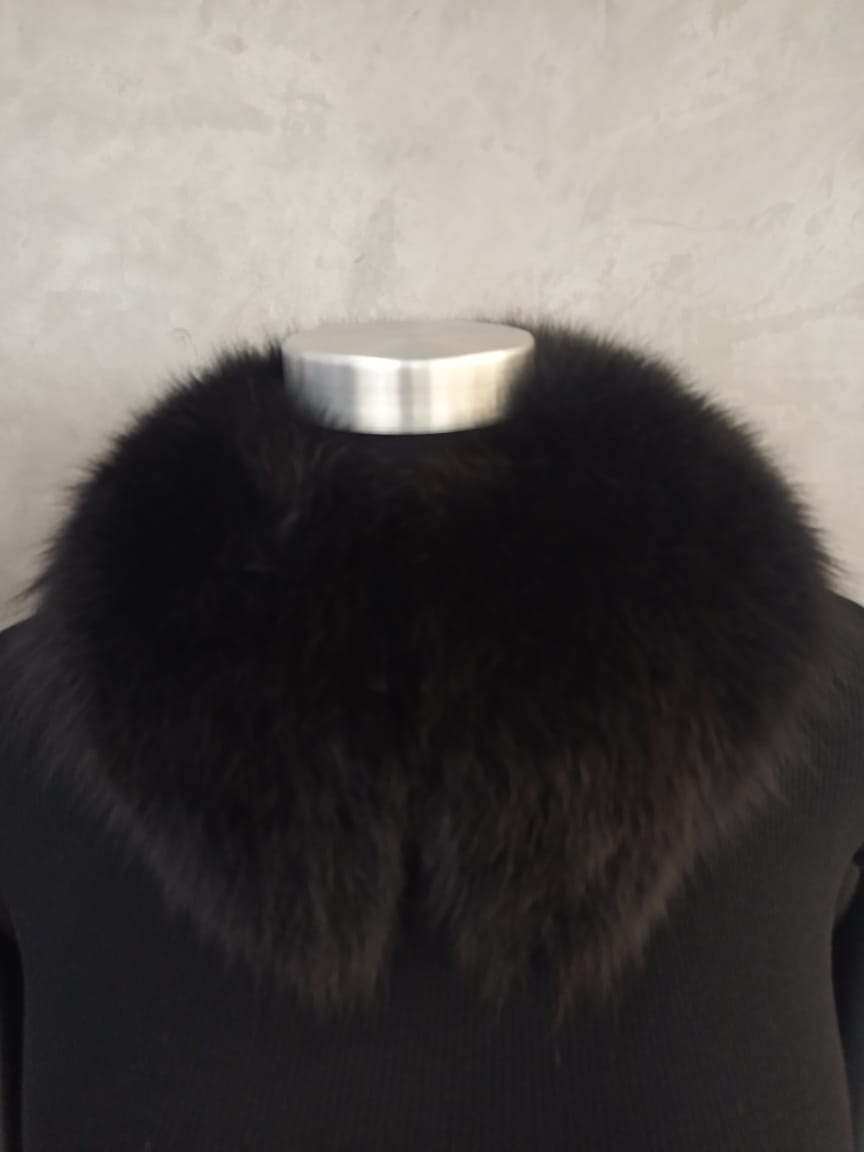 #13841 Black Dyed Fox Loose Collar
