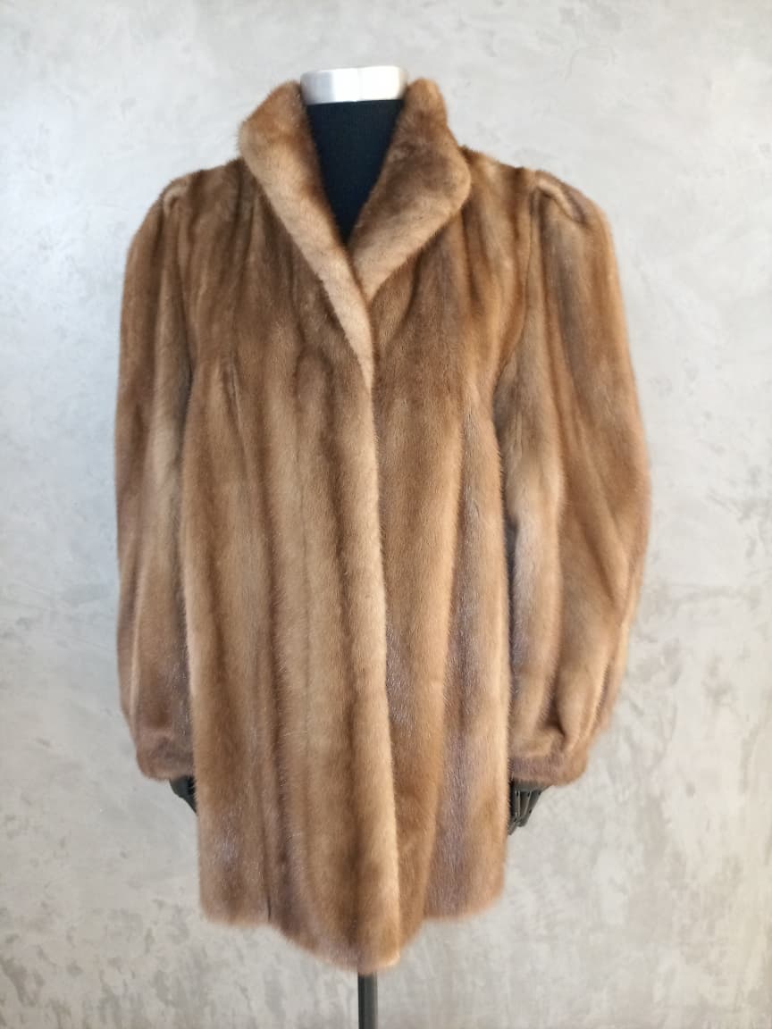 #14171 Finest Quality Pastel"Male Skin" Mink Long Jacket