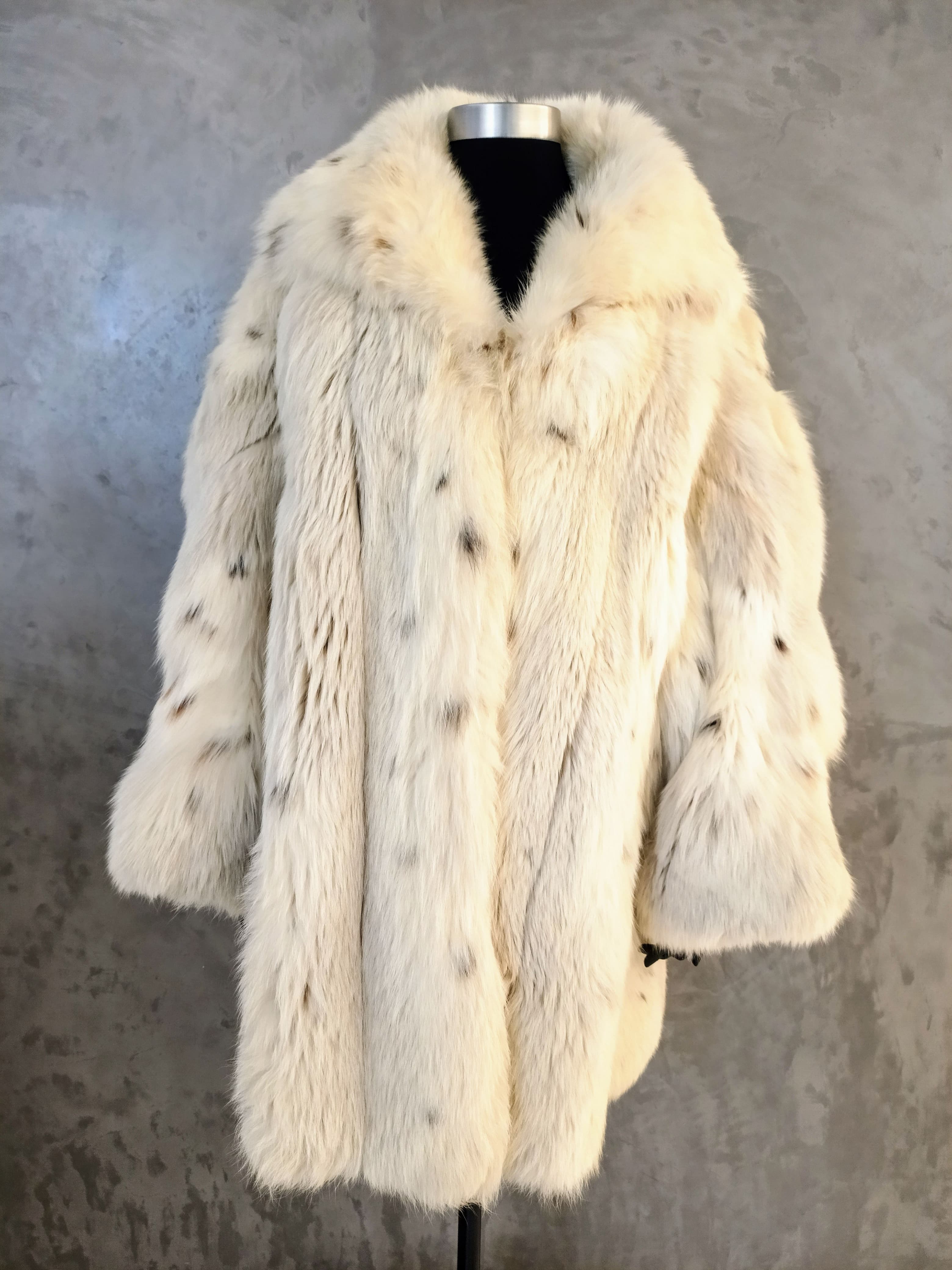#14173 Lynx Dyed Fox Car Coat