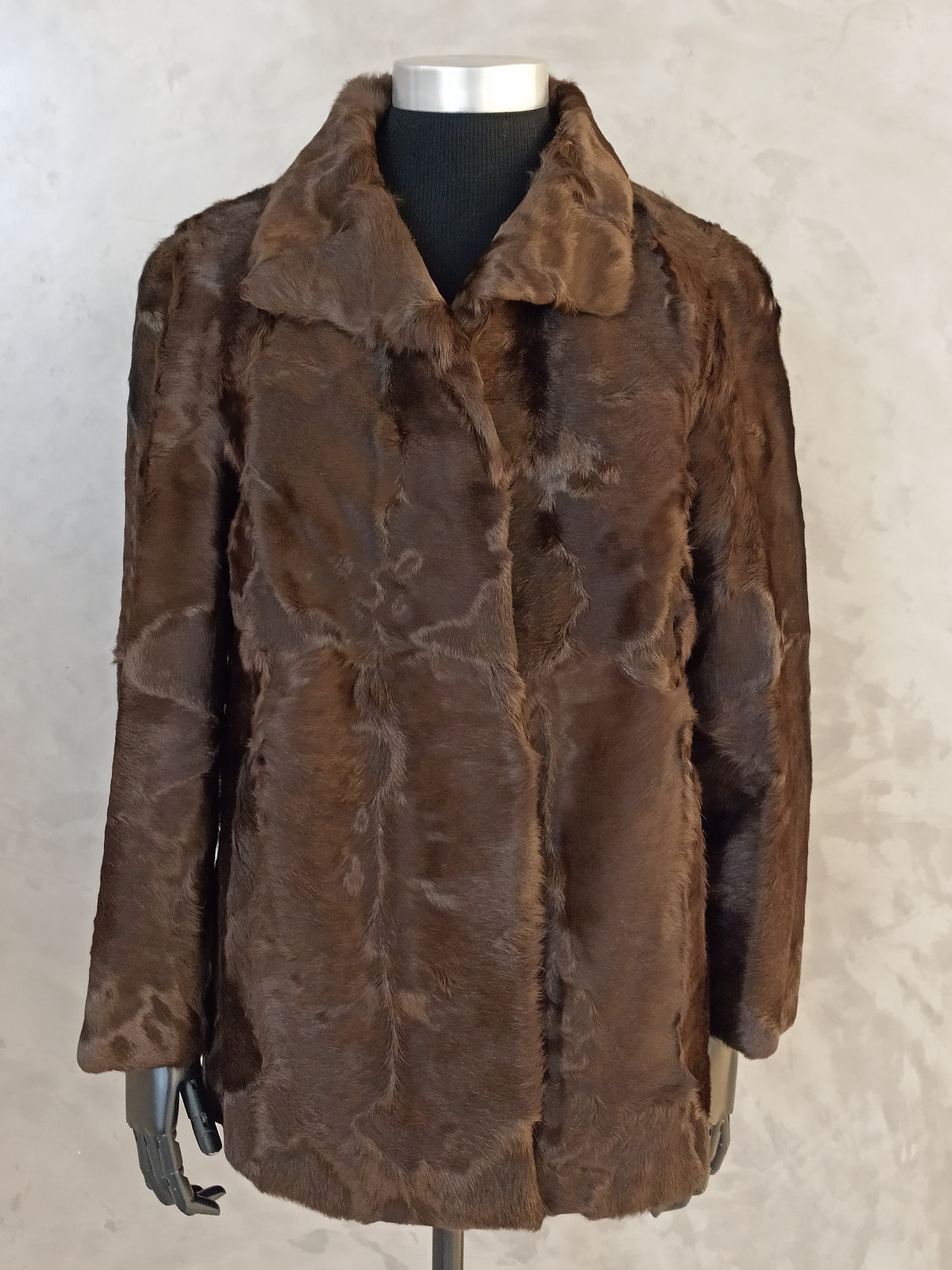 #14137.1 Chocolate Brown Kid Skin Jacket