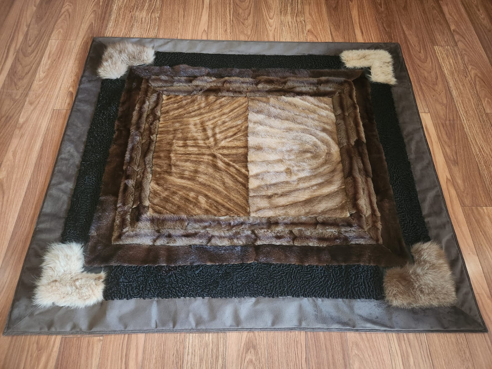 Mink, Russian squirrel, karakul and fox combination