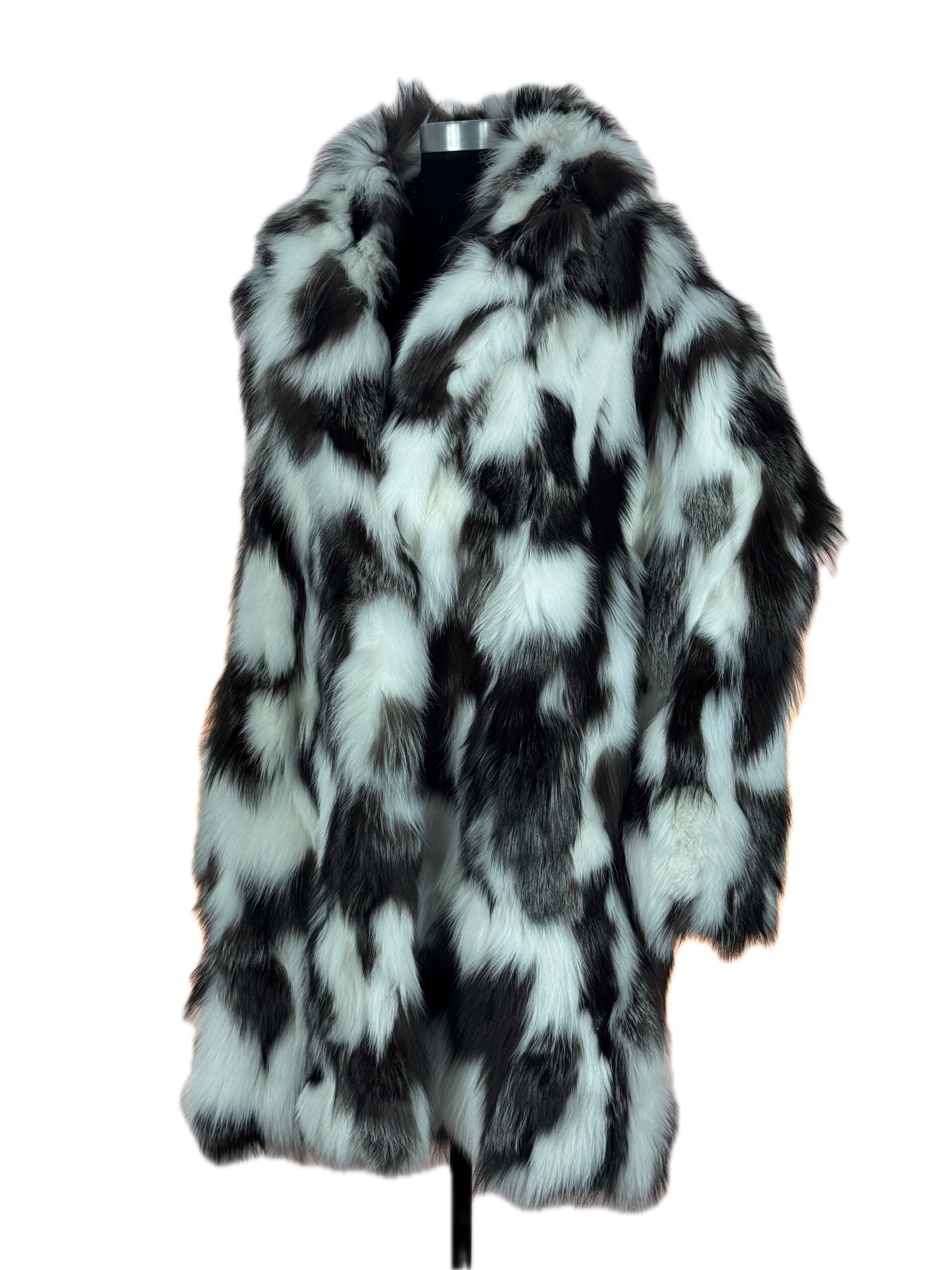 "Plus size + Confidence" Fox Portion Multi Colour Coat