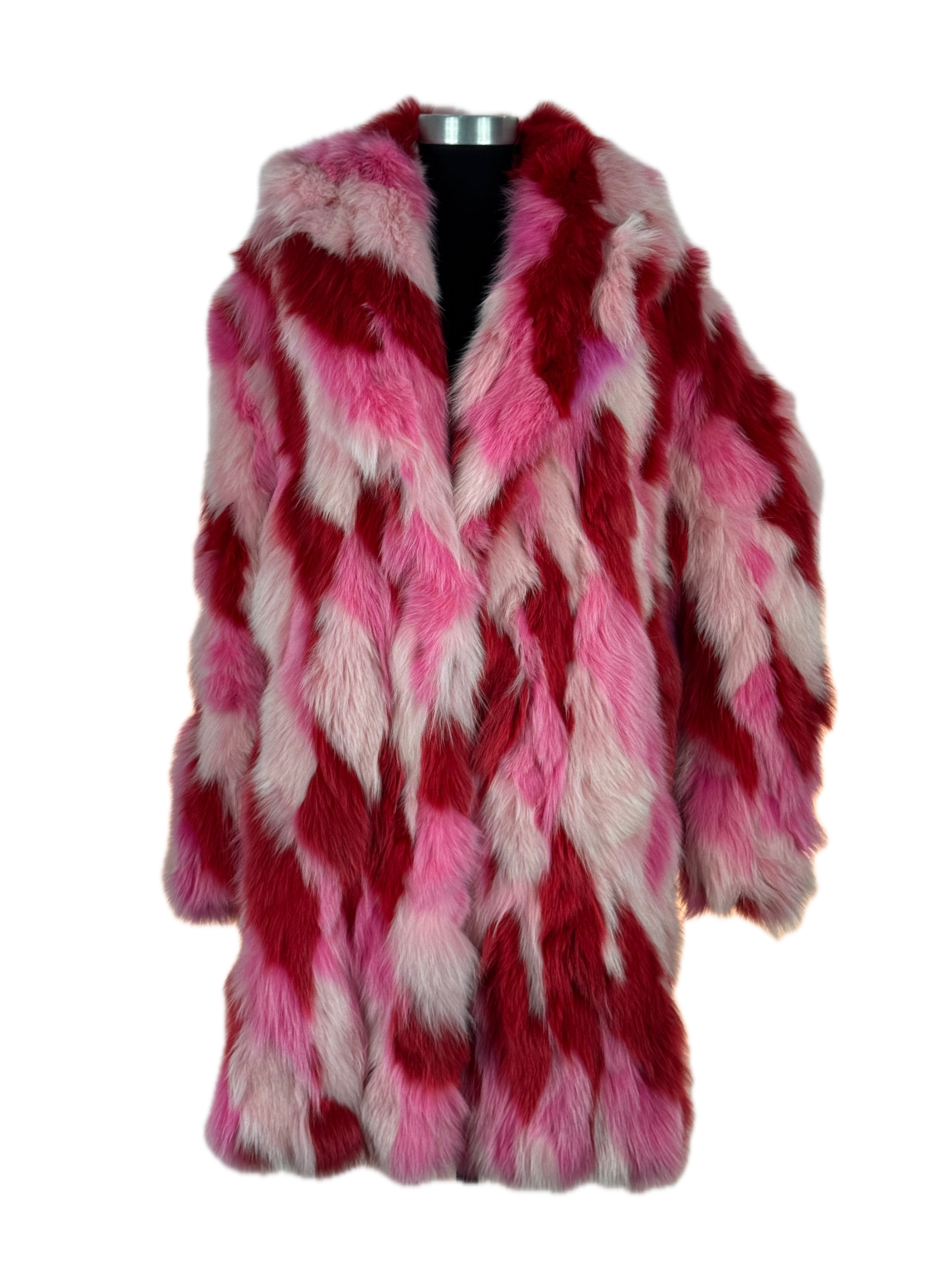 "Plus Size + Confidence" Fox Portion Multi Colour Coat