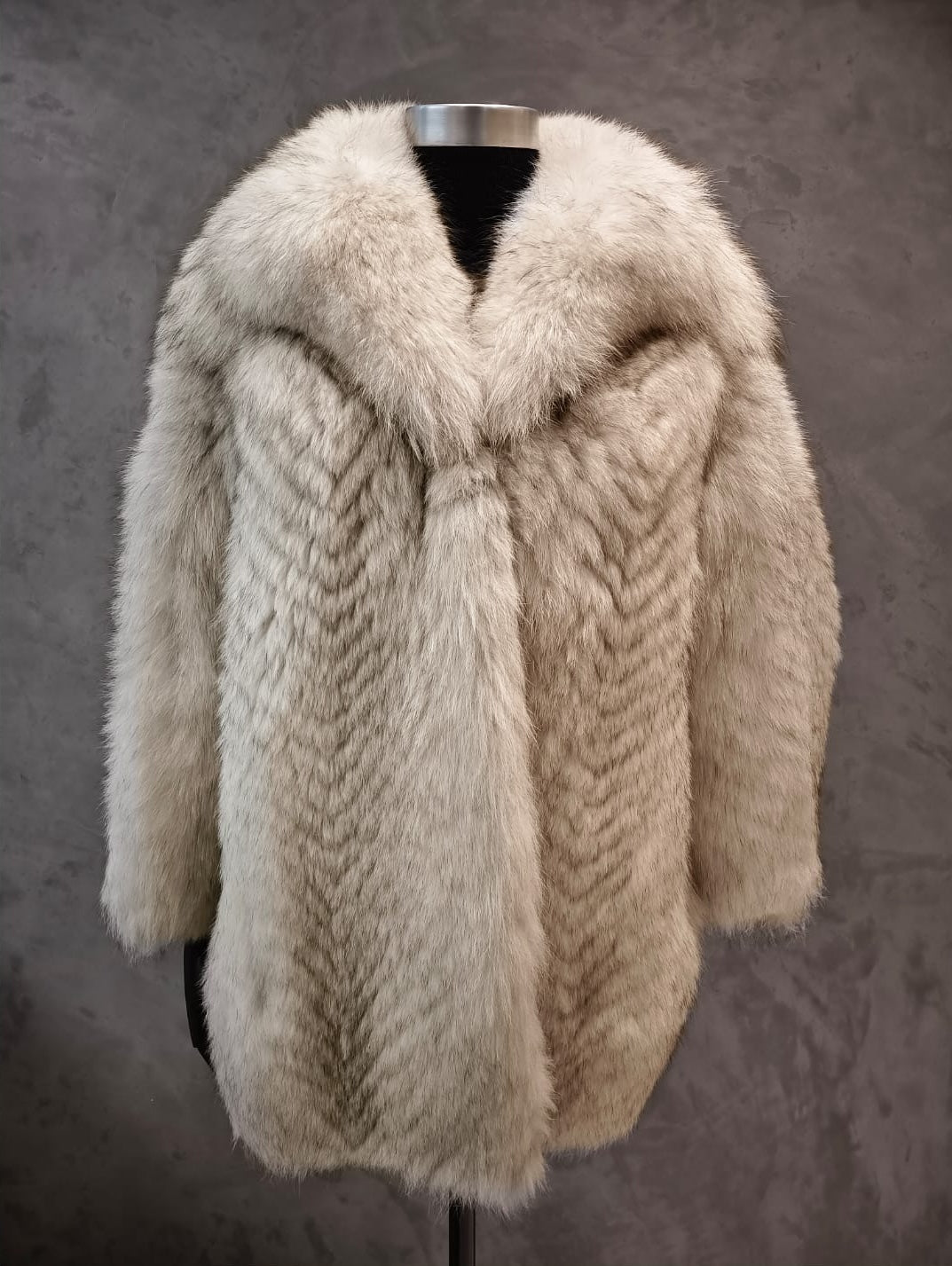 #14381.1 Feather Worked Shadow Fox Jacket