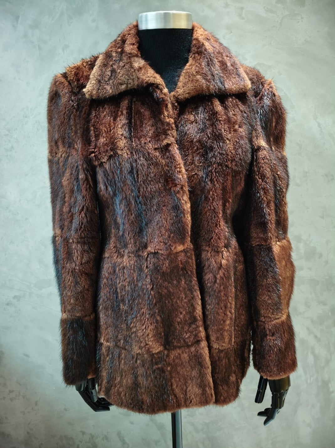 # 14218 Multi Tone Tan/ Brown Musquash Jacket