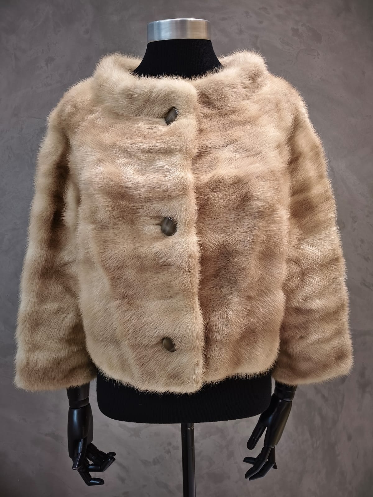 # 14282.1 Palomino Mink Short Jacket