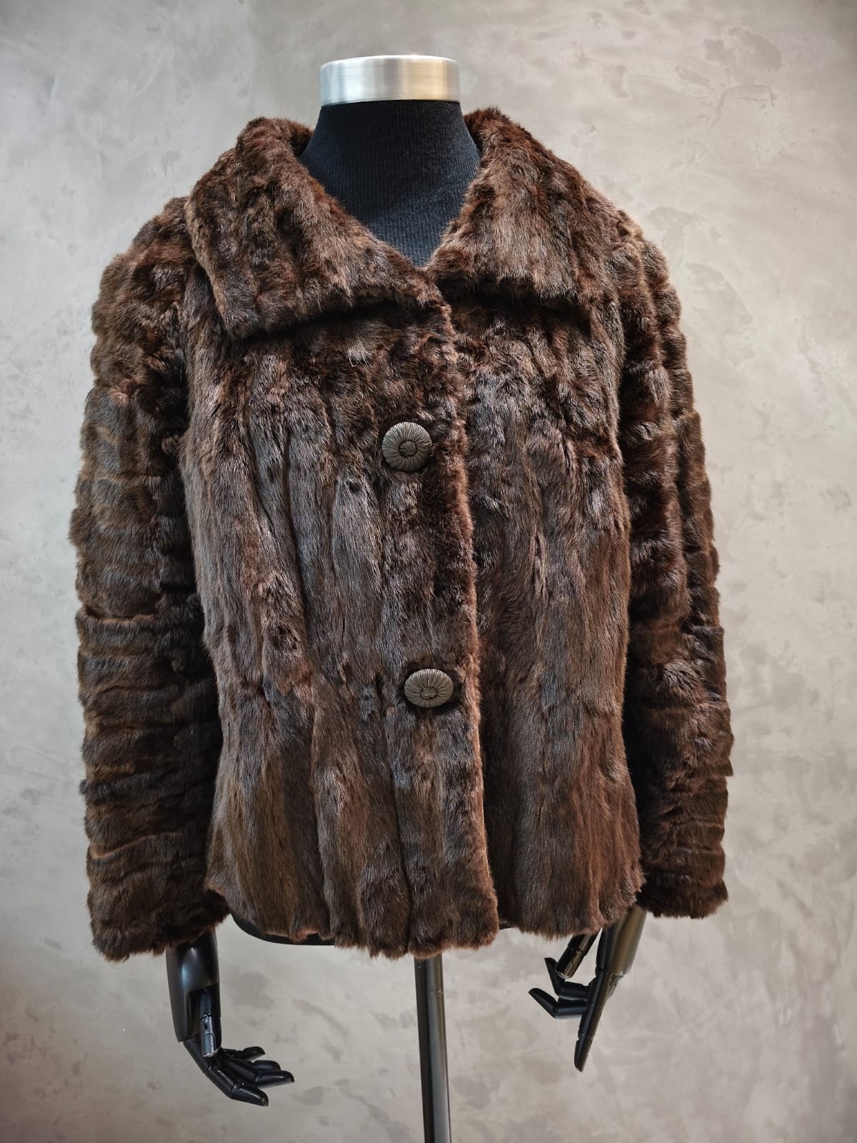 # 14282.1 Brown Canadian Squirrel Jacket