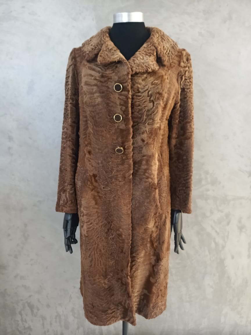 #13864 Tan Brown Swakara Coat