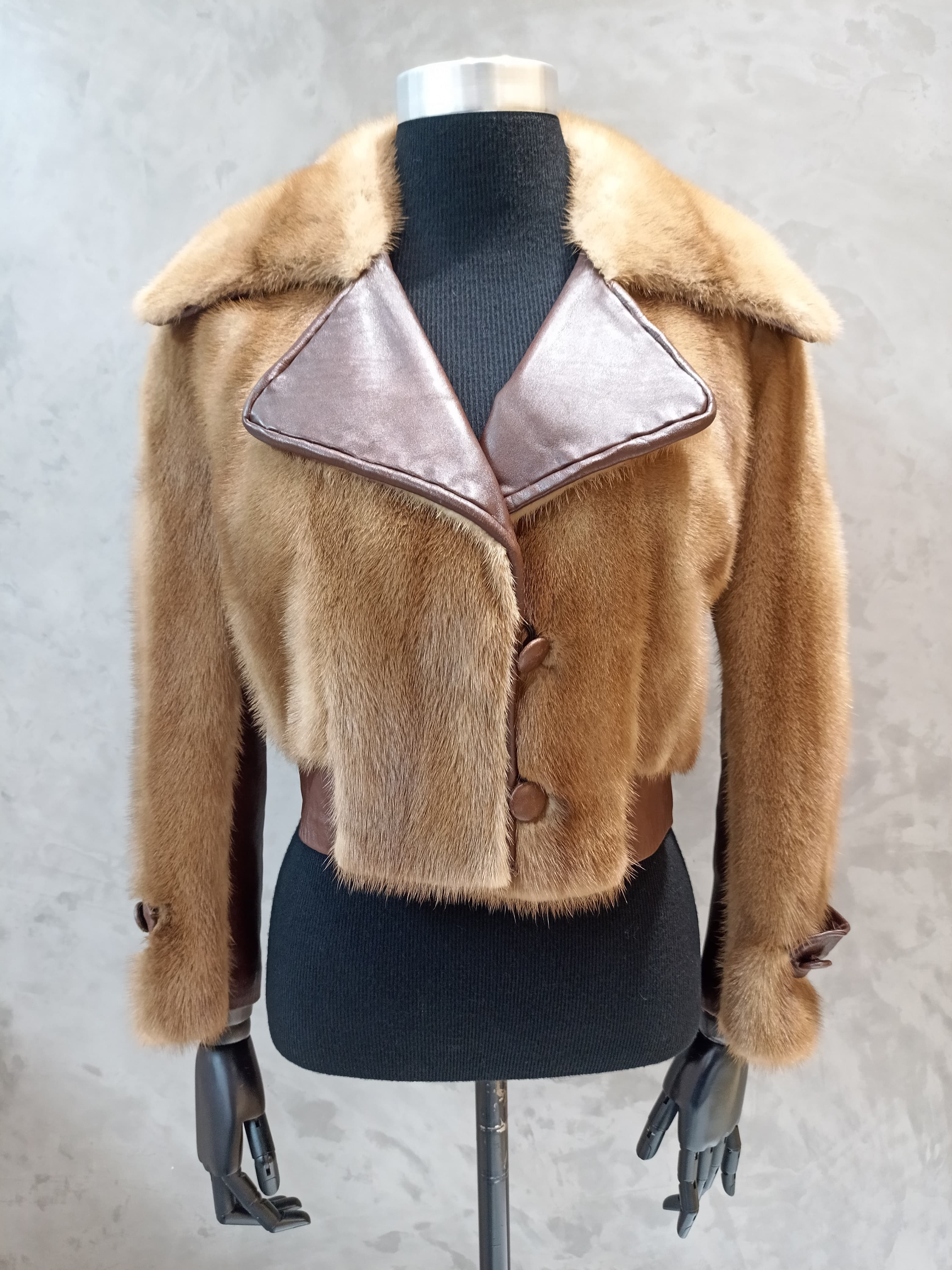 #14105 Pastel Male Mink Skin Jacket