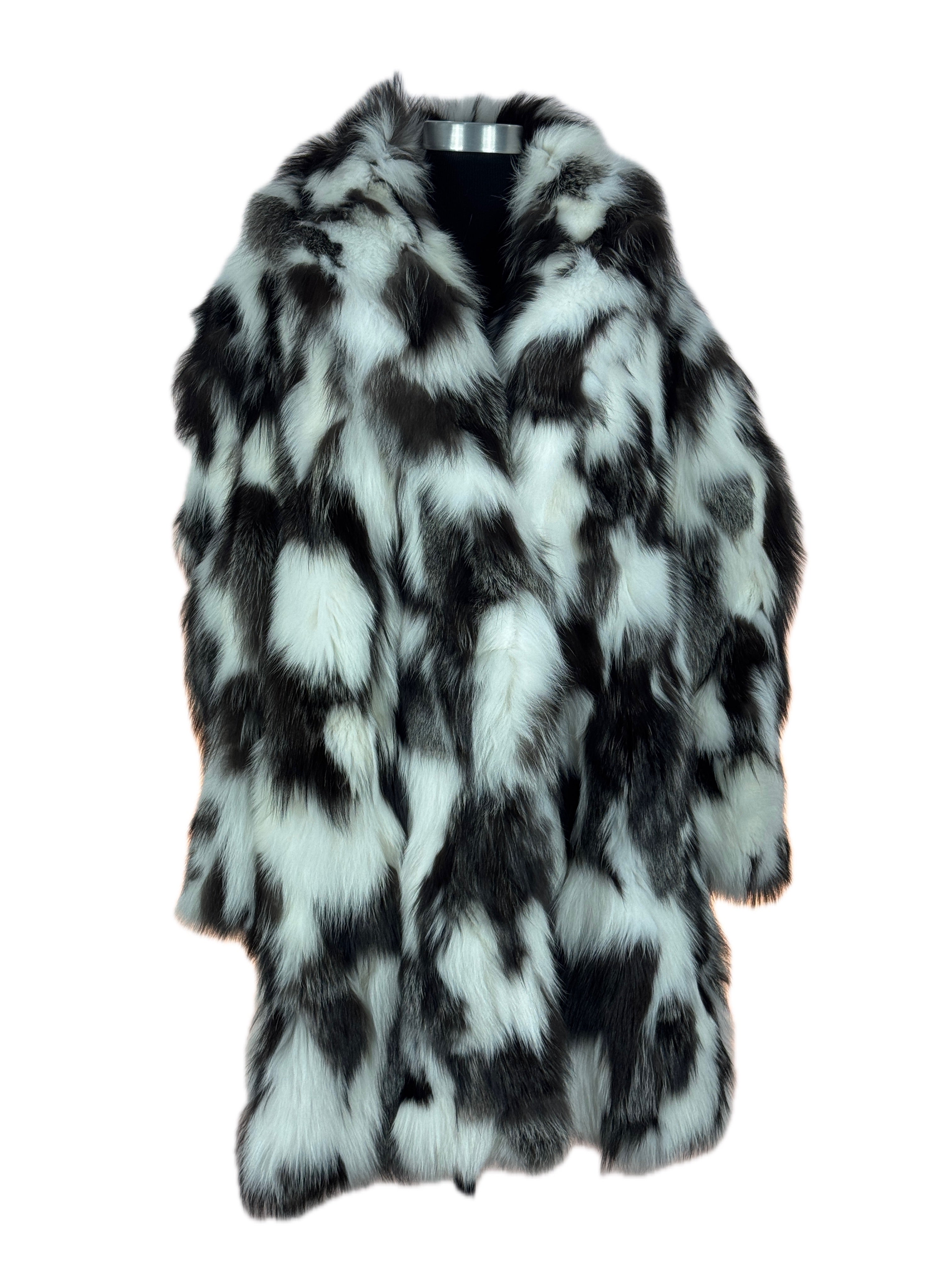"Plus size + Confidence" Fox Portion Multi Colour Coat