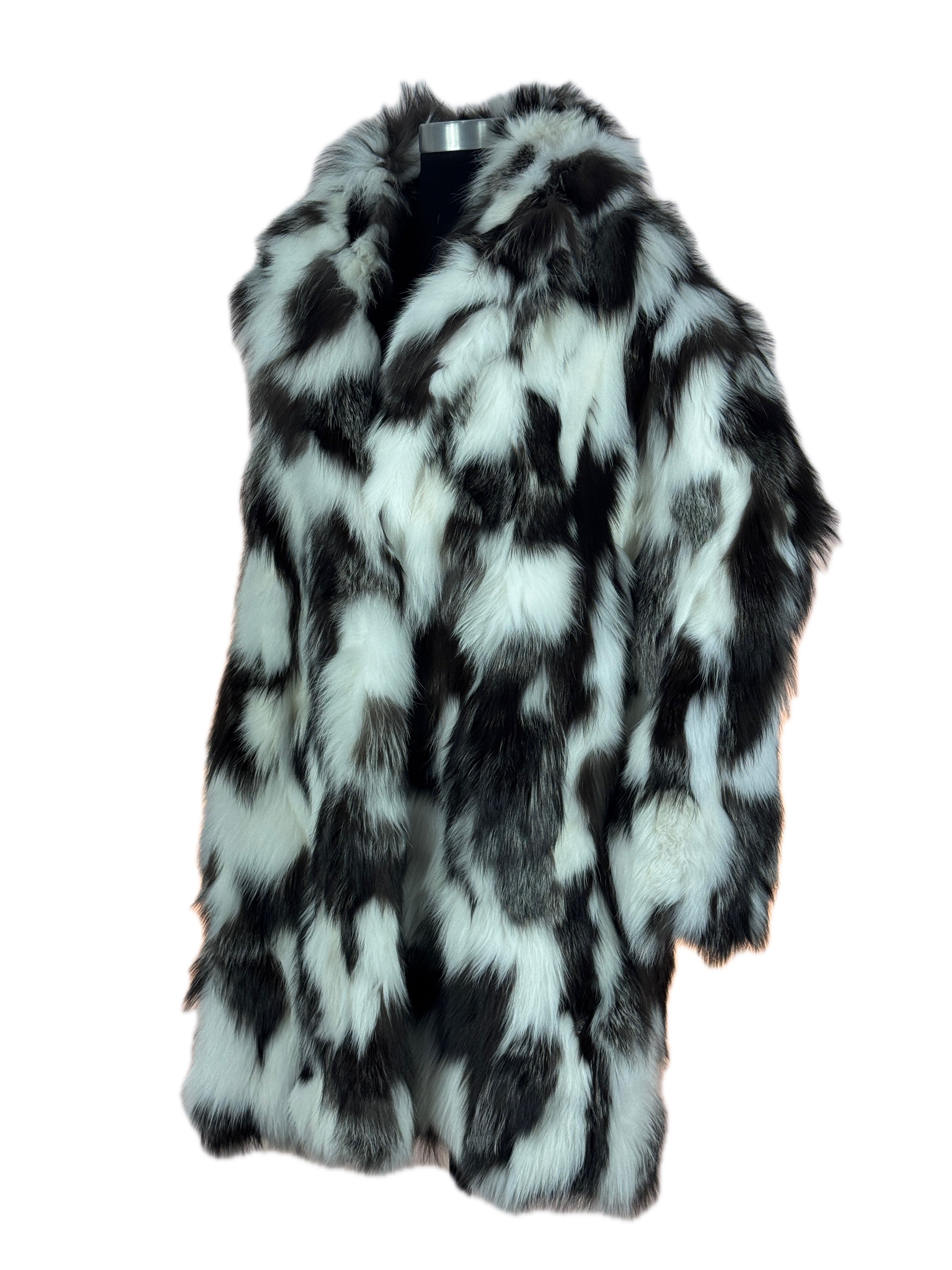 "Plus size + Confidence" Fox Portion Multi Colour Coat