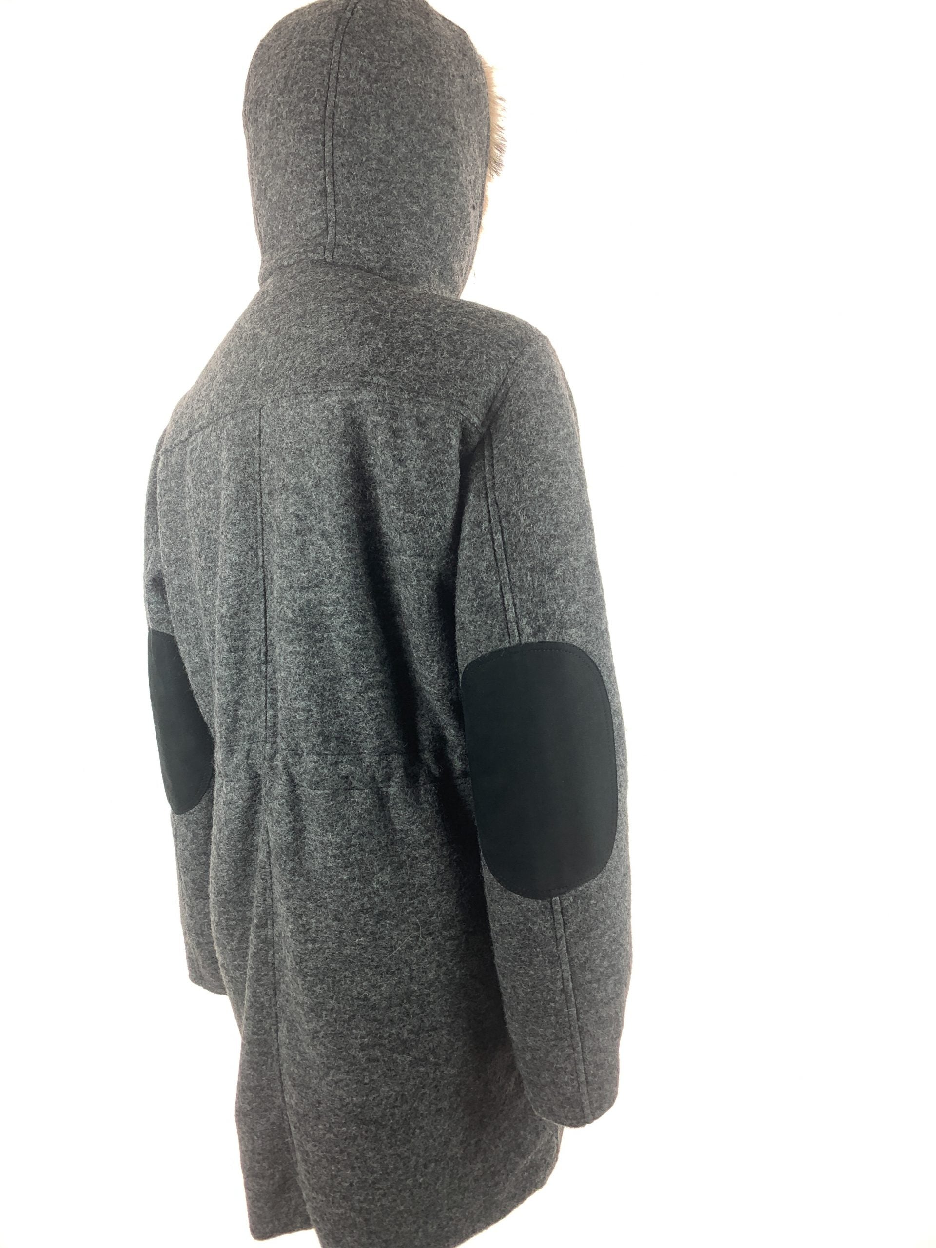 Racoon trim gent's inner puffer jacket