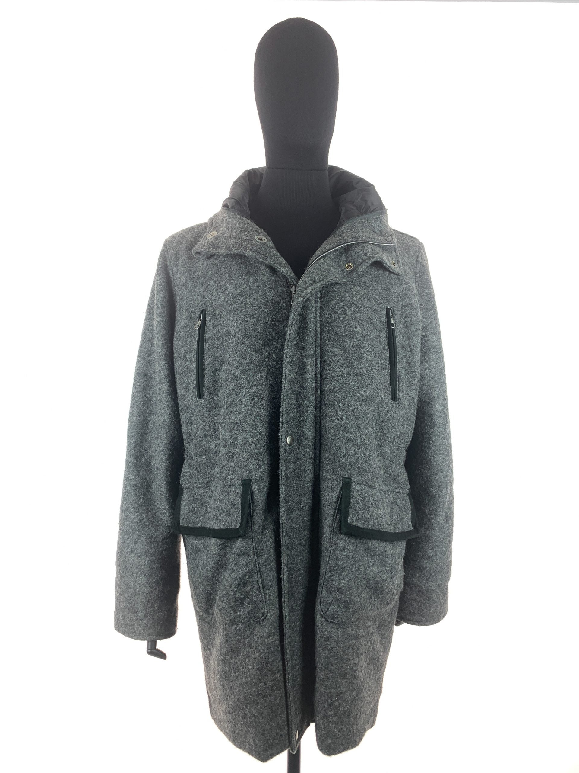 Racoon trim gent's inner puffer jacket