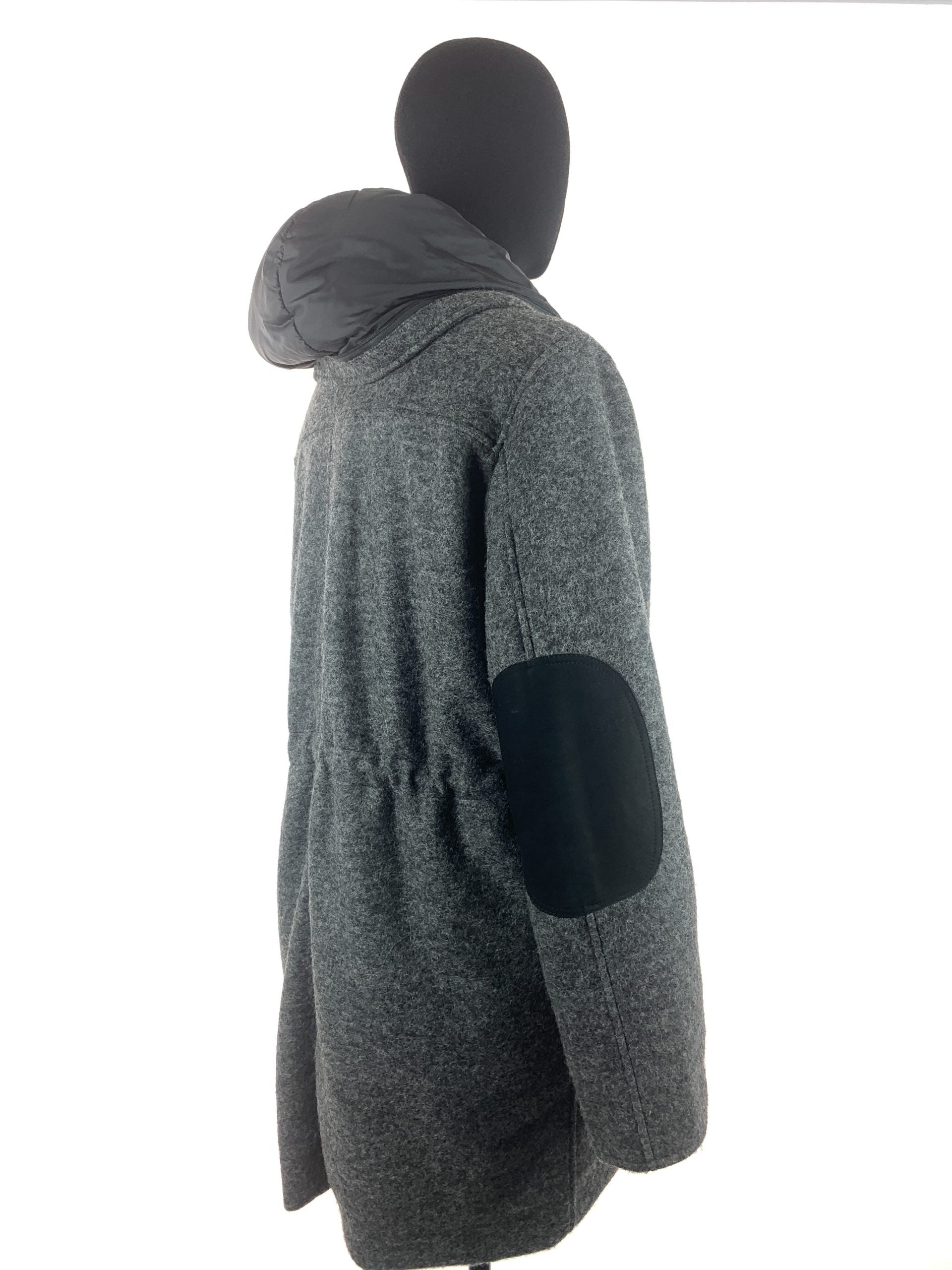 Racoon trim gent's inner puffer jacket