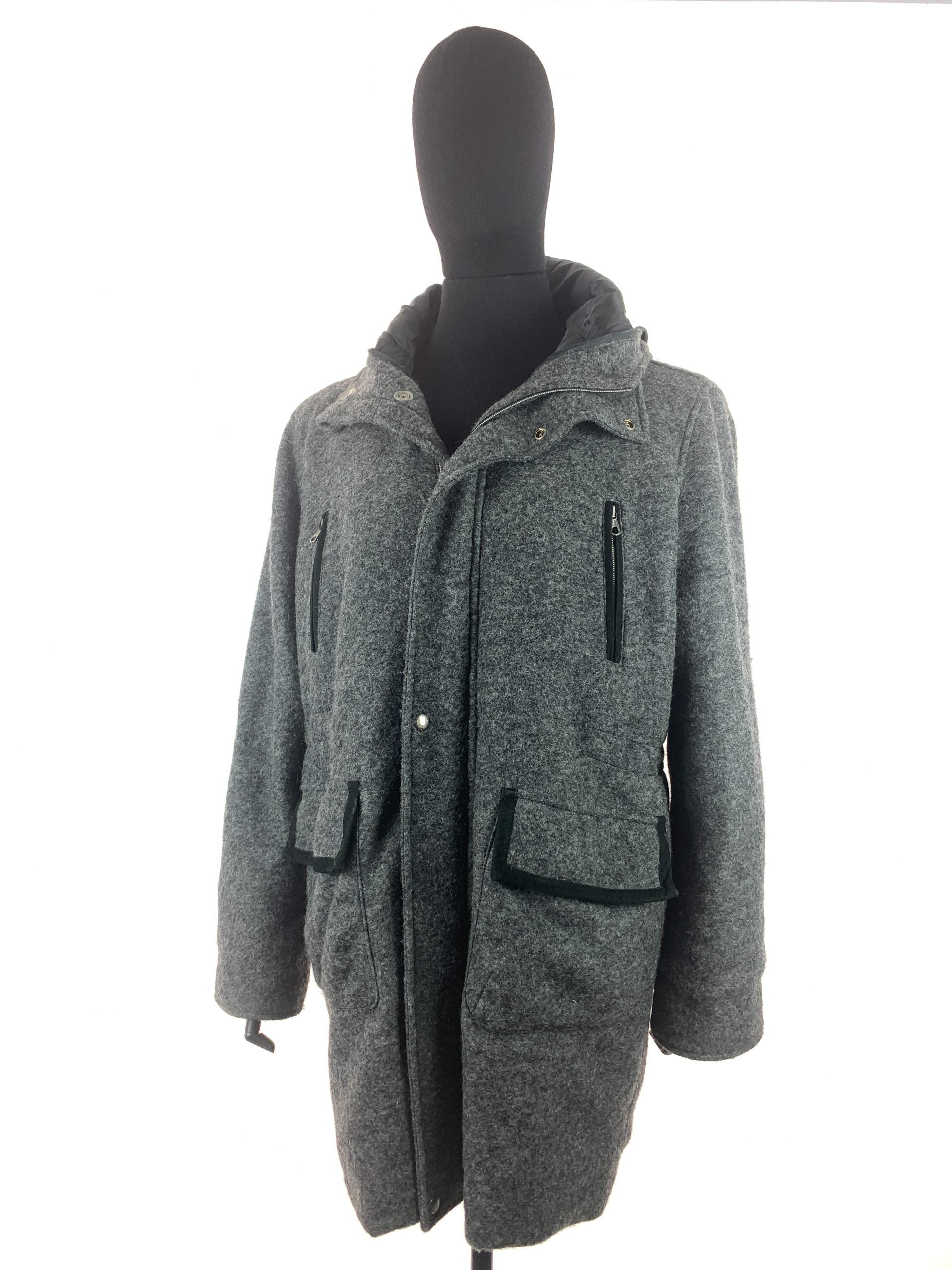 Racoon trim gent's inner puffer jacket