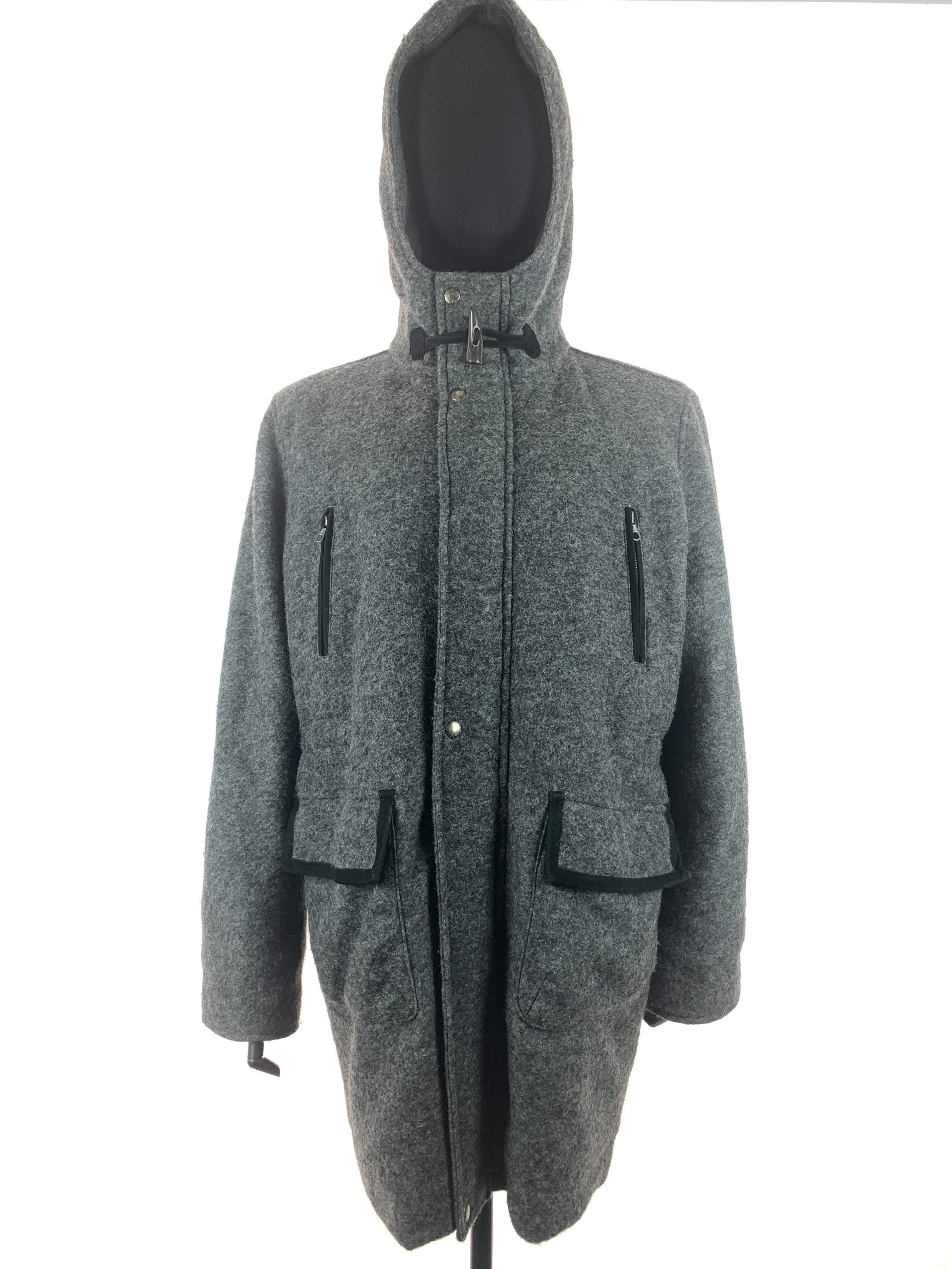 Racoon trim gent's inner puffer jacket