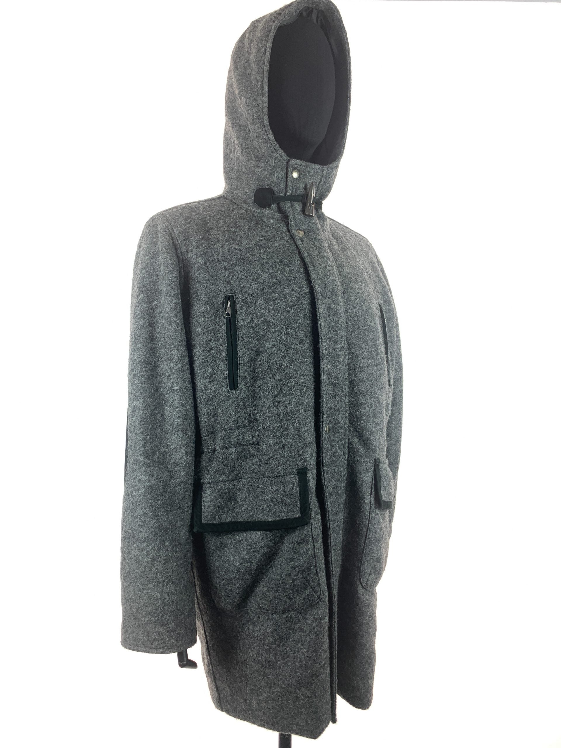 Racoon trim gent's inner puffer jacket