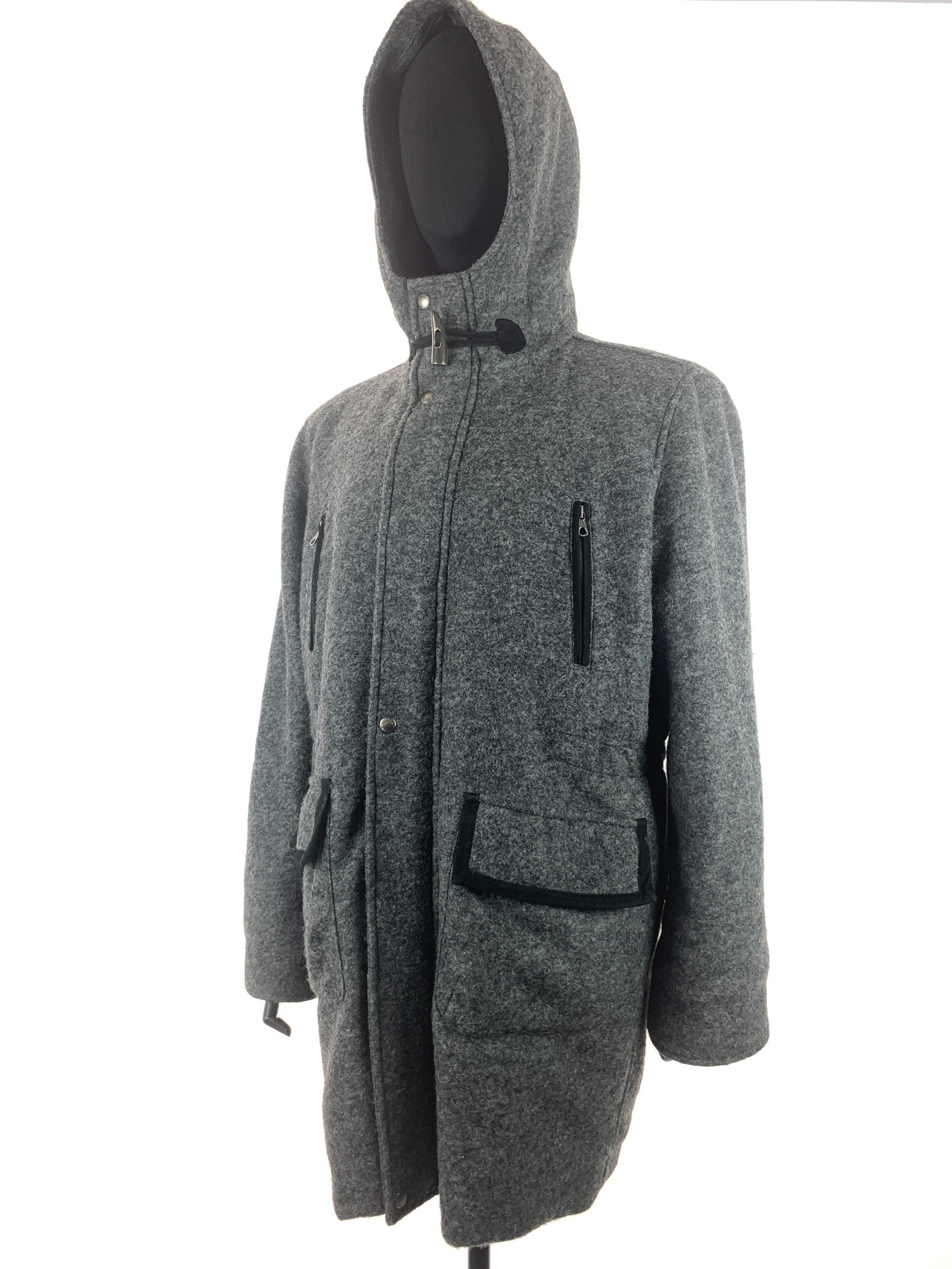 Racoon trim gent's inner puffer jacket