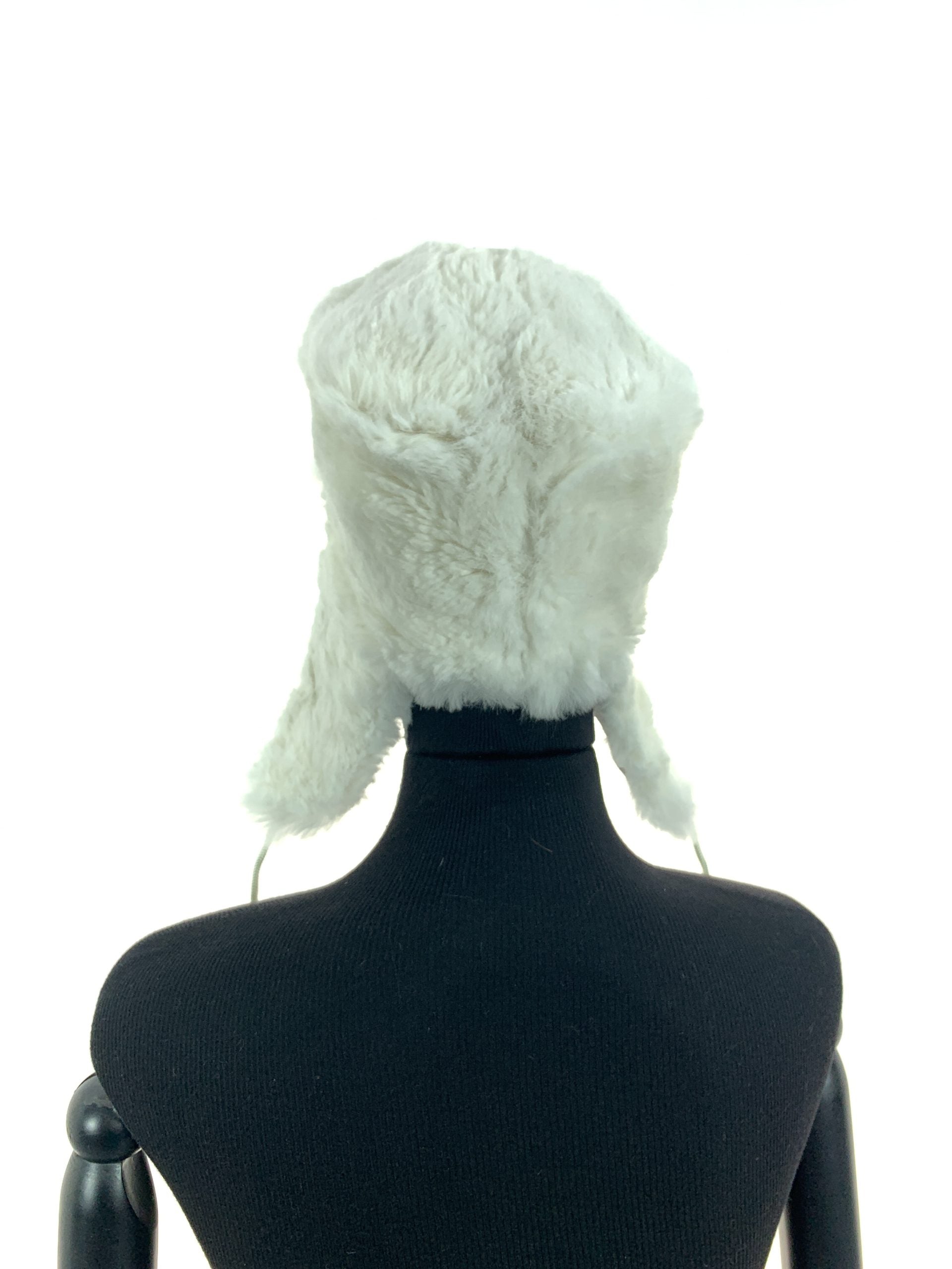 Floral Print Blue Denium With White Sheared Coney Umshanka
