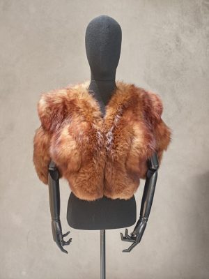 Tan Dyed Tundra Fox Cape